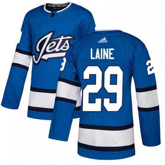 Youth Adidas Winnipeg Jets 29 Patrik Laine Authentic Blue Alternate NHL Jersey Youth Adidas Winnipeg Jets 29 Patrik Laine Authentic Blue Alternate NHL Jersey
