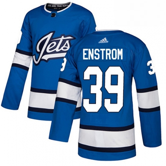 Youth Adidas Winnipeg Jets 39 Tobias Enstrom Authentic Blue Alternate NHL Jersey Youth Adidas Winnipeg Jets 39 Tobias Enstrom Authentic Blue Alternate NHL Jersey