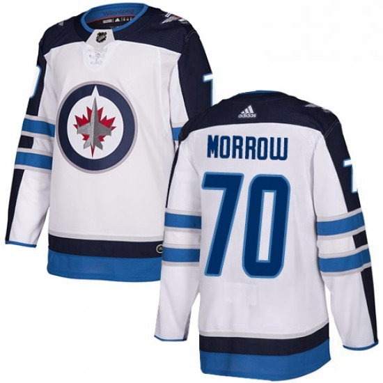 Youth Adidas Winnipeg Jets 70 Joe Morrow Authentic White Away NHL Jerse Youth Adidas Winnipeg Jets 70 Joe Morrow Authentic White Away NHL Jerse