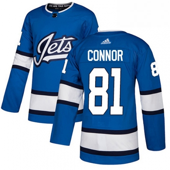 Youth Adidas Winnipeg Jets 81 Kyle Connor Authentic Blue Alternate NHL Jersey Youth Adidas Winnipeg Jets 81 Kyle Connor Authentic Blue Alternate NHL Jersey