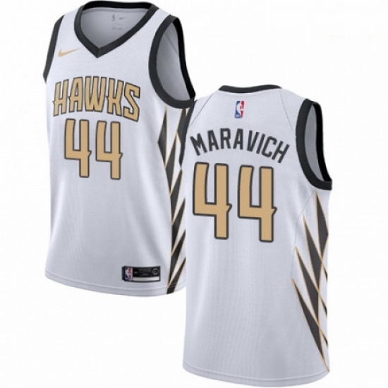 Mens Nike Atlanta Hawks 44 Pete Maravich Swingman White NBA Jersey City Edition Mens Nike Atlanta Hawks 44 Pete Maravich Swingman White NBA Jersey City Edition