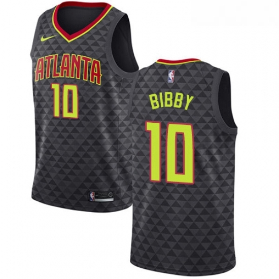 Womens Nike Atlanta Hawks 10 Mike Bibby Authentic Black Road NBA Jersey Icon Edition Womens Nike Atlanta Hawks 10 Mike Bibby Authentic Black Road NBA Jersey Icon Edition