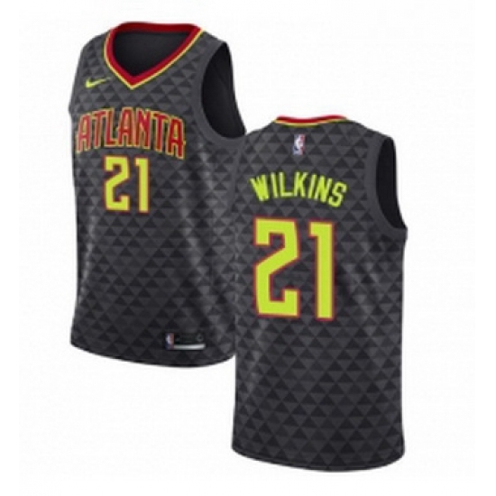 Womens Nike Atlanta Hawks 21 Dominique Wilkins Swingman Black Road NBA Jersey Icon Edition Womens Nike Atlanta Hawks 21 Dominique Wilkins Swingman Black Road NBA Jersey Icon Edition