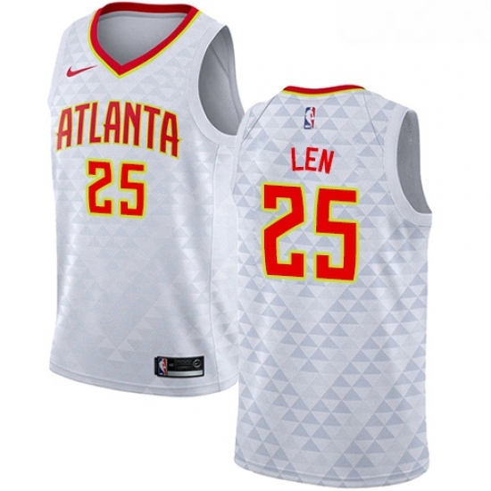 Womens Nike Atlanta Hawks 25 Alex Len Swingman White NBA Jersey Association Edition Womens Nike Atlanta Hawks 25 Alex Len Swingman White NBA Jersey Association Edition
