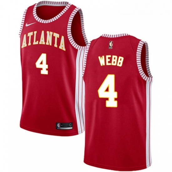 Womens Nike Atlanta Hawks 4 Spud Webb Swingman Red NBA Jersey Statement Edition Womens Nike Atlanta Hawks 4 Spud Webb Swingman Red NBA Jersey Statement Edition