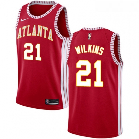 Youth Nike Atlanta Hawks 21 Dominique Wilkins Authentic Red NBA Jersey Statement Edition Youth Nike Atlanta Hawks 21 Dominique Wilkins Authentic Red NBA Jersey Statement Edition