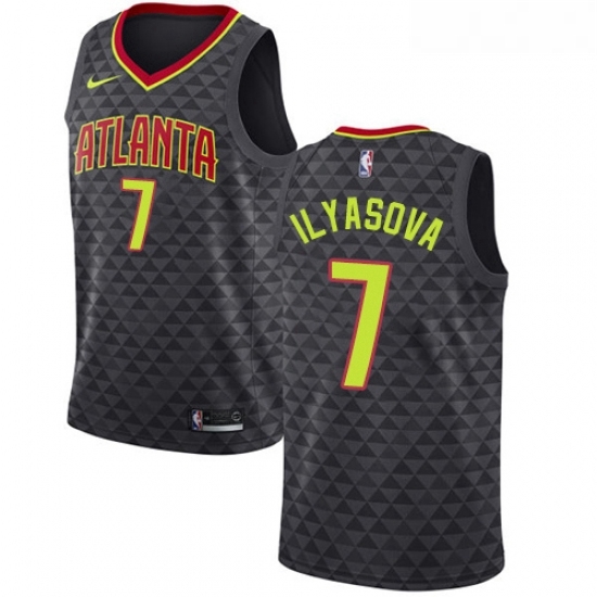 Youth Nike Atlanta Hawks 7 Ersan Ilyasova Authentic Black Road NBA Jersey Icon Edition Youth Nike Atlanta Hawks 7 Ersan Ilyasova Authentic Black Road NBA Jersey Icon Edition