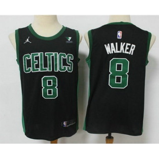 Men Boston Celtics 8 Kemba Walker Black 2021 Brand Jordan Swingman Stitched NBA Jersey With NEW Sponsor Logo Men Boston Celtics 8 Kemba Walker Black 2021 Brand Jordan Swingman Stitched NBA Jersey With NEW Sponsor Logo