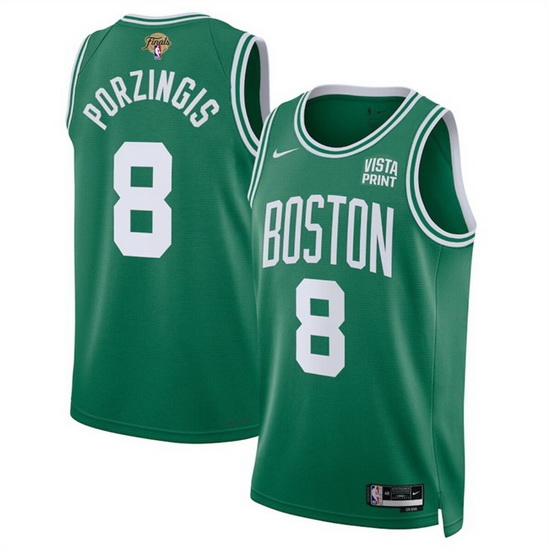 Men Boston Celtics 8 Kristaps Porzingis Kelly Green 2024 Finals Icon Edition Stitched Basketball Jersey Men Boston Celtics 8 Kristaps Porzingis Kelly Green 2024 Finals Icon Edition Stitched Basketball Jersey