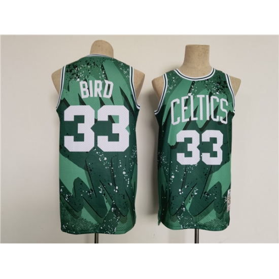 Men's Boston Celtics #33 Larry Bird Green Throwback Basketball Jersey Men's Boston Celtics #33 Larry Bird Green Throwback Basketball Jersey