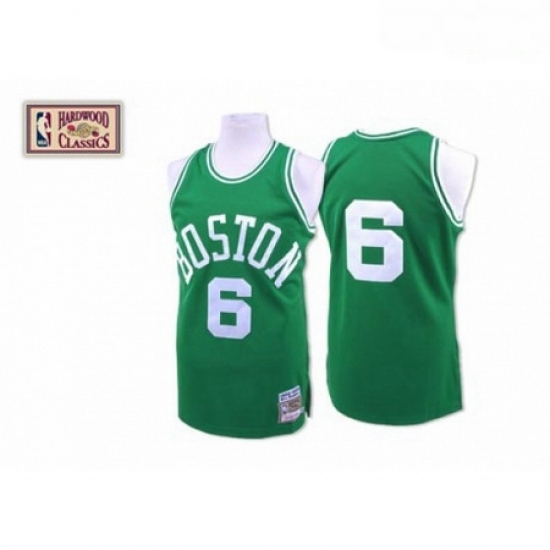 Mens Mitchell and Ness Boston Celtics 6 Bill Russell Swingman Green Throwback NBA Jersey Mens Mitchell and Ness Boston Celtics 6 Bill Russell Swingman Green Throwback NBA Jersey