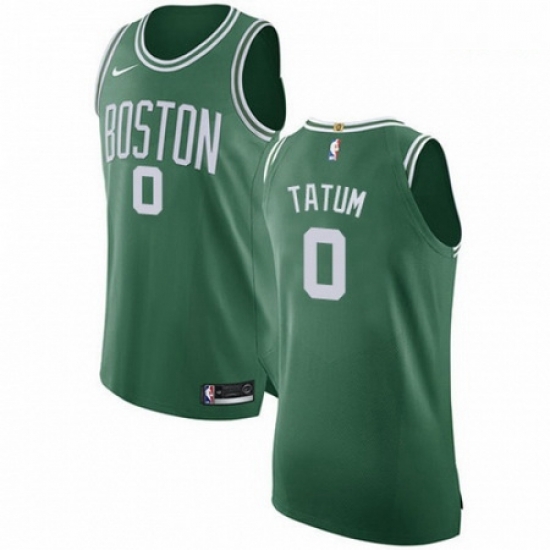 Mens Nike Boston Celtics 0 Jayson Tatum Authentic GreenWhite No Road NBA Jersey Icon Edition Mens Nike Boston Celtics 0 Jayson Tatum Authentic GreenWhite No Road NBA Jersey Icon Edition