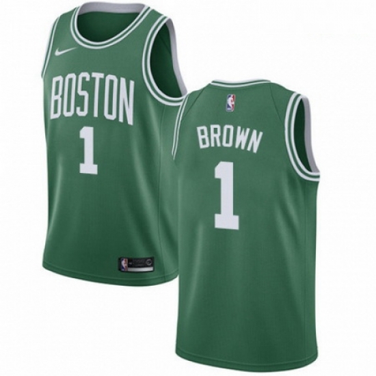 Mens Nike Boston Celtics 1 Walter Brown Swingman GreenWhite No Road NBA Jersey Icon Edition Mens Nike Boston Celtics 1 Walter Brown Swingman GreenWhite No Road NBA Jersey Icon Edition