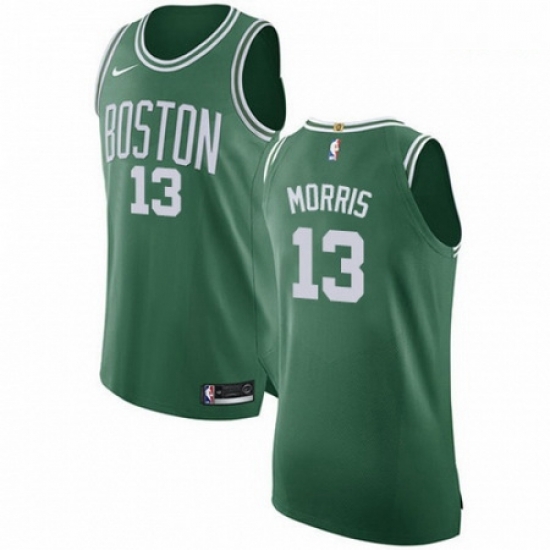 Mens Nike Boston Celtics 13 Marcus Morris Authentic GreenWhite No Road NBA Jersey Icon Edition Mens Nike Boston Celtics 13 Marcus Morris Authentic GreenWhite No Road NBA Jersey Icon Edition