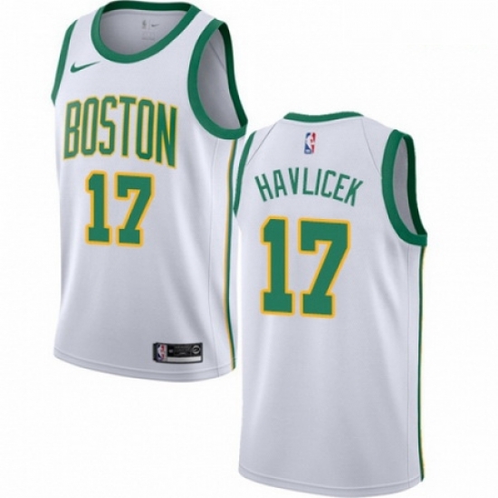 Mens Nike Boston Celtics 17 John Havlicek Swingman White NBA Jersey City Edition Mens Nike Boston Celtics 17 John Havlicek Swingman White NBA Jersey City Edition