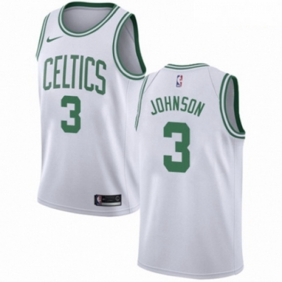Mens Nike Boston Celtics 3 Dennis Johnson Authentic White NBA Jersey Association Edition Mens Nike Boston Celtics 3 Dennis Johnson Authentic White NBA Jersey Association Edition