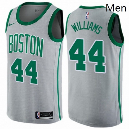 Mens Nike Boston Celtics 44 Robert Williams Swingman Gray NBA Jersey City Edition Mens Nike Boston Celtics 44 Robert Williams Swingman Gray NBA Jersey City Edition