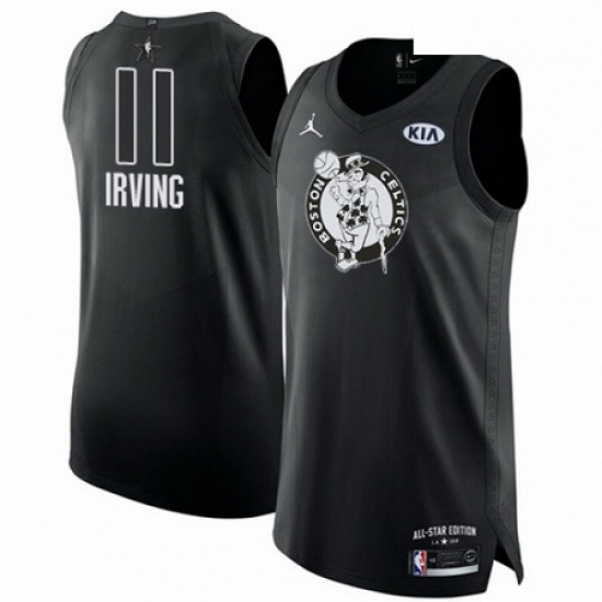 Mens Nike Jordan Boston Celtics 11 Kyrie Irving Authentic Black 2018 All Star Game NBA Jersey Mens Nike Jordan Boston Celtics 11 Kyrie Irving Authentic Black 2018 All Star Game NBA Jersey