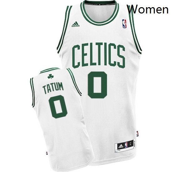 Womens Adidas Boston Celtics 0 Jayson Tatum Swingman White Home NBA Jersey Womens Adidas Boston Celtics 0 Jayson Tatum Swingman White Home NBA Jersey