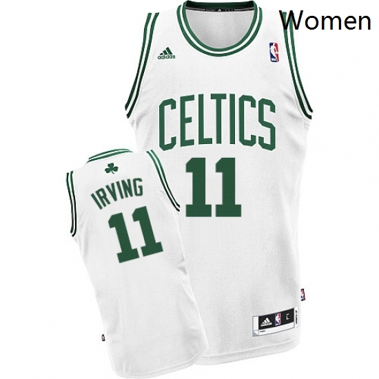 Womens Adidas Boston Celtics 11 Kyrie Irving Swingman White Home NBA Jersey Womens Adidas Boston Celtics 11 Kyrie Irving Swingman White Home NBA Jersey