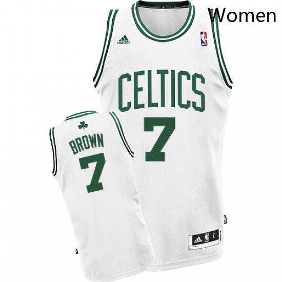 Womens Adidas Boston Celtics 7 Jaylen Brown Swingman White Home NBA Jersey Womens Adidas Boston Celtics 7 Jaylen Brown Swingman White Home NBA Jersey