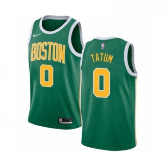 Womens Nike Boston Celtics 0 Jayson Tatum Green Swingman Jersey Earned Edition Womens Nike Boston Celtics 0 Jayson Tatum Green Swingman Jersey Earned Edition