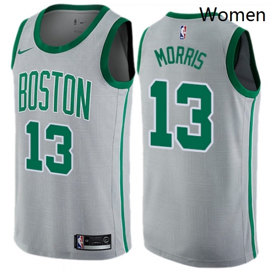 Womens Nike Boston Celtics 13 Marcus Morris Swingman Gray NBA Jersey City Edition Womens Nike Boston Celtics 13 Marcus Morris Swingman Gray NBA Jersey City Edition