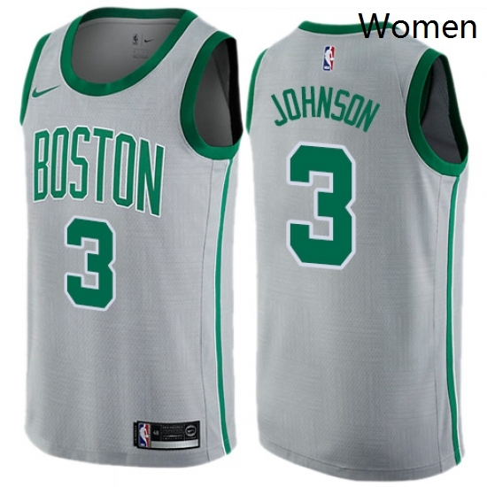 Womens Nike Boston Celtics 3 Dennis Johnson Swingman Gray NBA Jersey City Edition Womens Nike Boston Celtics 3 Dennis Johnson Swingman Gray NBA Jersey City Edition