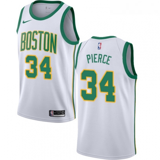 Womens Nike Boston Celtics 34 Paul Pierce Swingman White NBA Jersey City Edition Womens Nike Boston Celtics 34 Paul Pierce Swingman White NBA Jersey City Edition