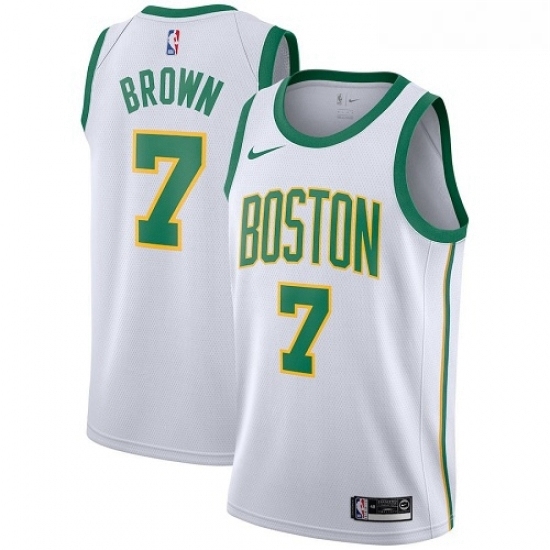 Womens Nike Boston Celtics 7 Jaylen Brown Swingman White NBA Jersey City Edition Womens Nike Boston Celtics 7 Jaylen Brown Swingman White NBA Jersey City Edition