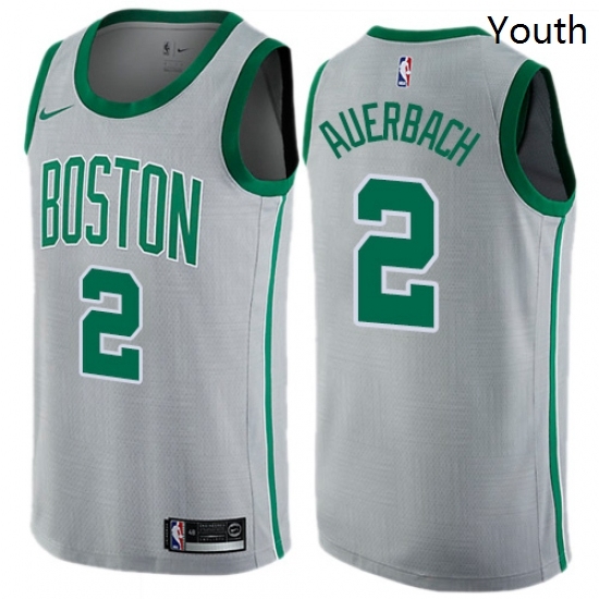 Youth Nike Boston Celtics 2 Red Auerbach Swingman Gray NBA Jersey City Edition Youth Nike Boston Celtics 2 Red Auerbach Swingman Gray NBA Jersey City Edition