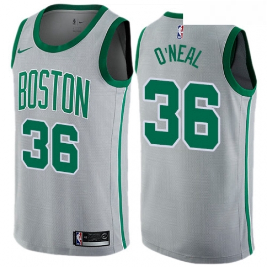 Youth Nike Boston Celtics 36 Shaquille ONeal Swingman Gray NBA Jersey City Edition Youth Nike Boston Celtics 36 Shaquille ONeal Swingman Gray NBA Jersey City Edition