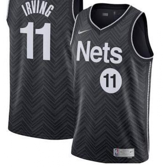 Men Brooklyn Nets Kevin Irving 2021 New Black Jersey Men Brooklyn Nets Kevin Irving 2021 New Black Jersey