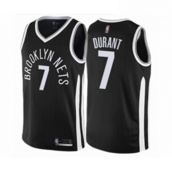 Mens Brooklyn Nets 7 Kevin Durant Authentic Black Basketball Jersey City Edition Mens Brooklyn Nets 7 Kevin Durant Authentic Black Basketball Jersey City Edition