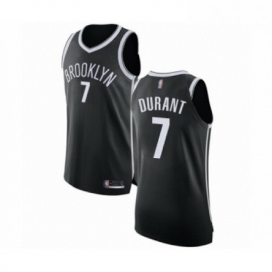 Mens Brooklyn Nets 7 Kevin Durant Authentic Black Basketball Jersey Icon Edition Mens Brooklyn Nets 7 Kevin Durant Authentic Black Basketball Jersey Icon Edition