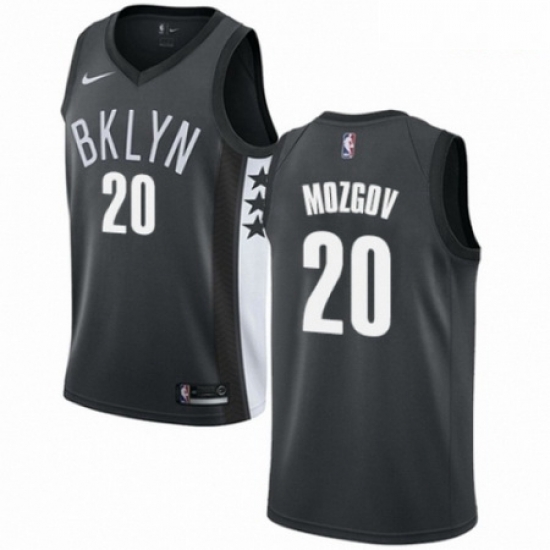 Mens Nike Brooklyn Nets 20 Timofey Mozgov Authentic Gray NBA Jersey Statement Edition Mens Nike Brooklyn Nets 20 Timofey Mozgov Authentic Gray NBA Jersey Statement Edition