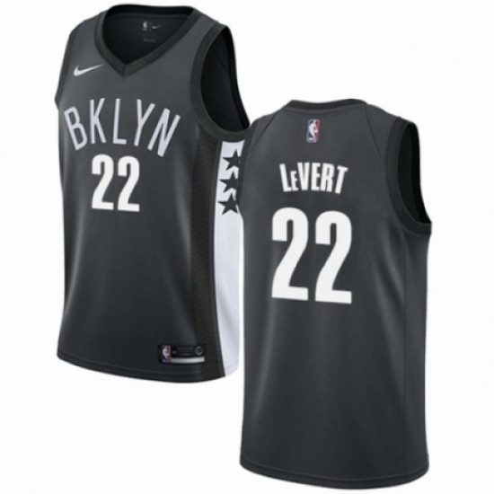 Mens Nike Brooklyn Nets 22 Caris LeVert Swingman Gray NBA Jersey Statement Edition Mens Nike Brooklyn Nets 22 Caris LeVert Swingman Gray NBA Jersey Statement Edition