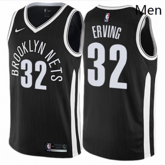 Mens Nike Brooklyn Nets 32 Julius Erving Authentic Black NBA Jersey City Edition Mens Nike Brooklyn Nets 32 Julius Erving Authentic Black NBA Jersey City Edition