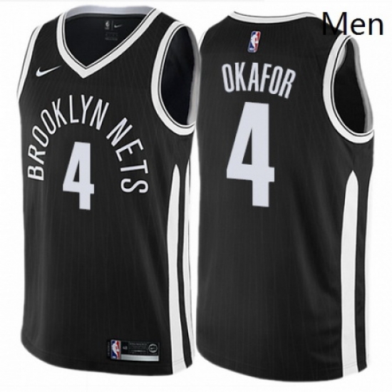Mens Nike Brooklyn Nets 4 Jahlil Okafor Swingman Black NBA Jersey City Edition Mens Nike Brooklyn Nets 4 Jahlil Okafor Swingman Black NBA Jersey City Edition
