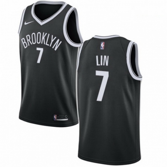 Mens Nike Brooklyn Nets 7 Jeremy Lin Swingman Black Road NBA Jersey Icon Edition Mens Nike Brooklyn Nets 7 Jeremy Lin Swingman Black Road NBA Jersey Icon Edition