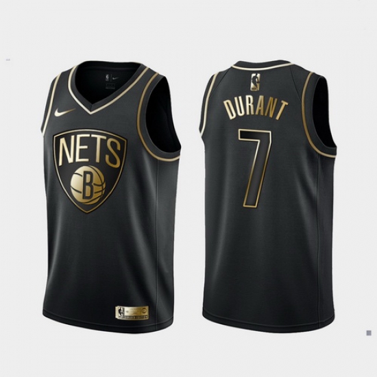 Nets 7 Kevin Durant Black Gold Nike Swingman Jersey Nets 7 Kevin Durant Black Gold Nike Swingman Jersey