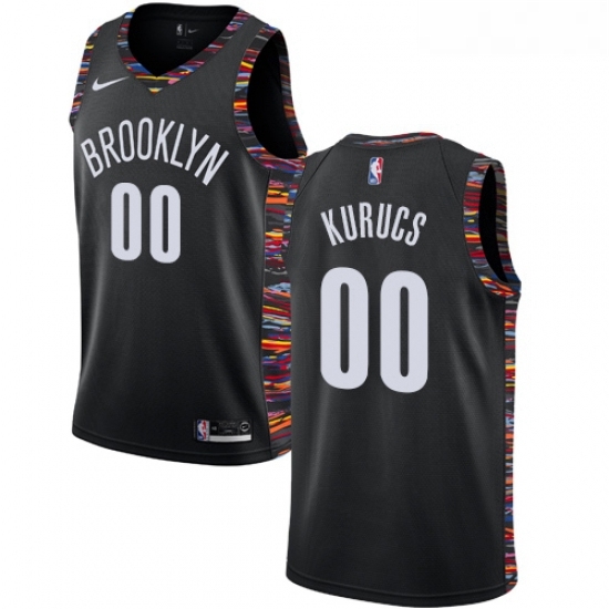 Womens Nike Brooklyn Nets 00 Rodions Kurucs Swingman Black NBA Jersey 2018 19 City Edition Womens Nike Brooklyn Nets 00 Rodions Kurucs Swingman Black NBA Jersey 2018 19 City Edition