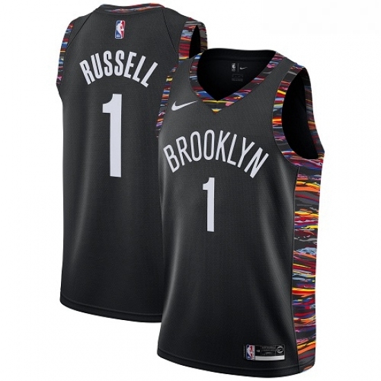 Womens Nike Brooklyn Nets 1 DAngelo Russell Swingman Black NBA Jersey 2018 19 City Edition Womens Nike Brooklyn Nets 1 DAngelo Russell Swingman Black NBA Jersey 2018 19 City Edition
