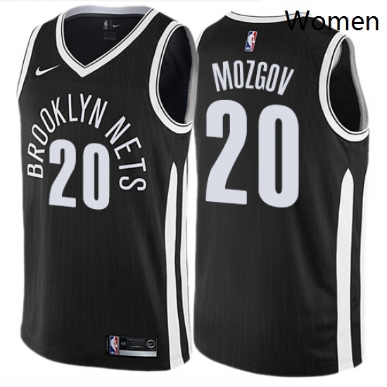 Womens Nike Brooklyn Nets 20 Timofey Mozgov Swingman Black NBA Jersey City Edition Womens Nike Brooklyn Nets 20 Timofey Mozgov Swingman Black NBA Jersey City Edition