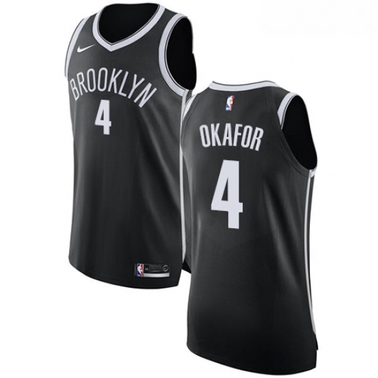 Youth Nike Brooklyn Nets 4 Jahlil Okafor Authentic Black Road NBA Jersey Icon Edition Youth Nike Brooklyn Nets 4 Jahlil Okafor Authentic Black Road NBA Jersey Icon Edition