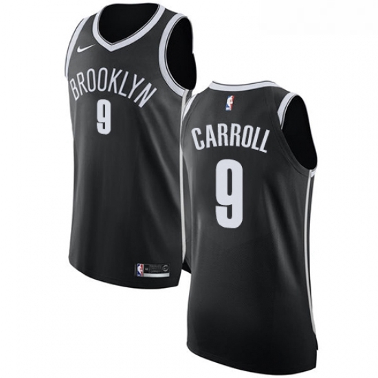 Youth Nike Brooklyn Nets 9 DeMarre Carroll Authentic Black Road NBA Jersey Icon Edition Youth Nike Brooklyn Nets 9 DeMarre Carroll Authentic Black Road NBA Jersey Icon Edition