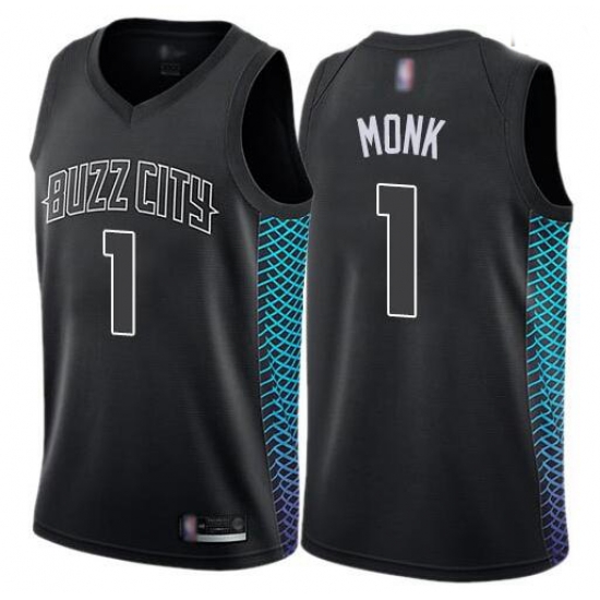 Men Black Malik Monk Men's Jersey 1 Authentic Charlotte Hornets Basketball City Edition Men Black Malik Monk Men's Jersey 1 Authentic Charlotte Hornets Basketball City Edition