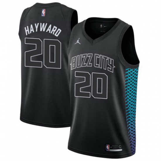 Men Nike Charlotte Hornets 20 Gordon Hayward Black NBA Jordan Swingman City Edition Jersey Men Nike Charlotte Hornets 20 Gordon Hayward Black NBA Jordan Swingman City Edition Jersey