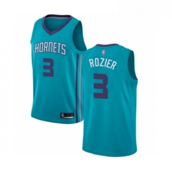 Womens Jordan Charlotte Hornets 3 Terry Rozier Authentic Teal Basketball Jersey Icon Edition Womens Jordan Charlotte Hornets 3 Terry Rozier Authentic Teal Basketball Jersey Icon Edition