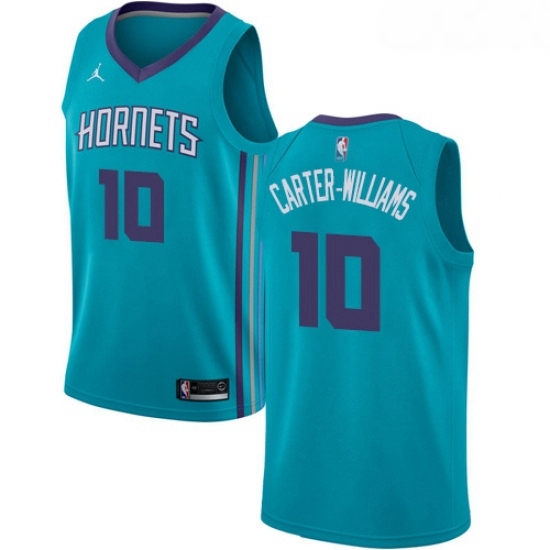 Womens Nike Jordan Charlotte Hornets 10 Michael Carter Williams Swingman Teal NBA Jersey Icon Edition Womens Nike Jordan Charlotte Hornets 10 Michael Carter Williams Swingman Teal NBA Jersey Icon Edition